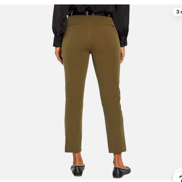 Banana Republic Ladies' Slim-Straight Capri Pant Olive night color - Picture 3 of 12